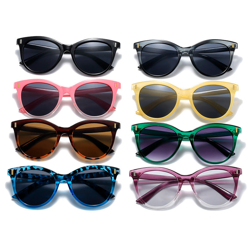 Damen modische Katzenaugen Sonnenbrille mit auffälligem Design Brehn