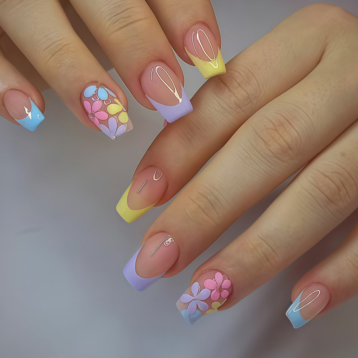 Saisonales thematisiertes Press-On-Nagelkunst-Set Brehn