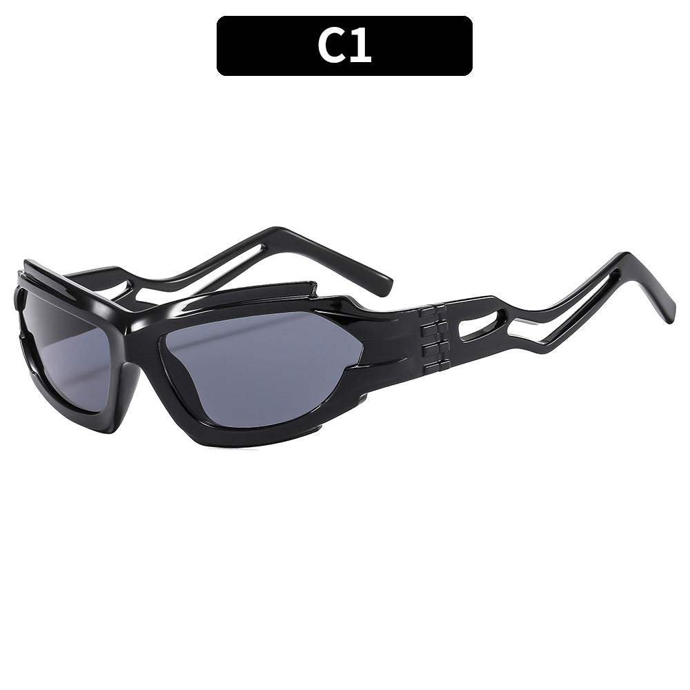 Aktiver Stil Stylische Sportliche Schild Sonnenbrille