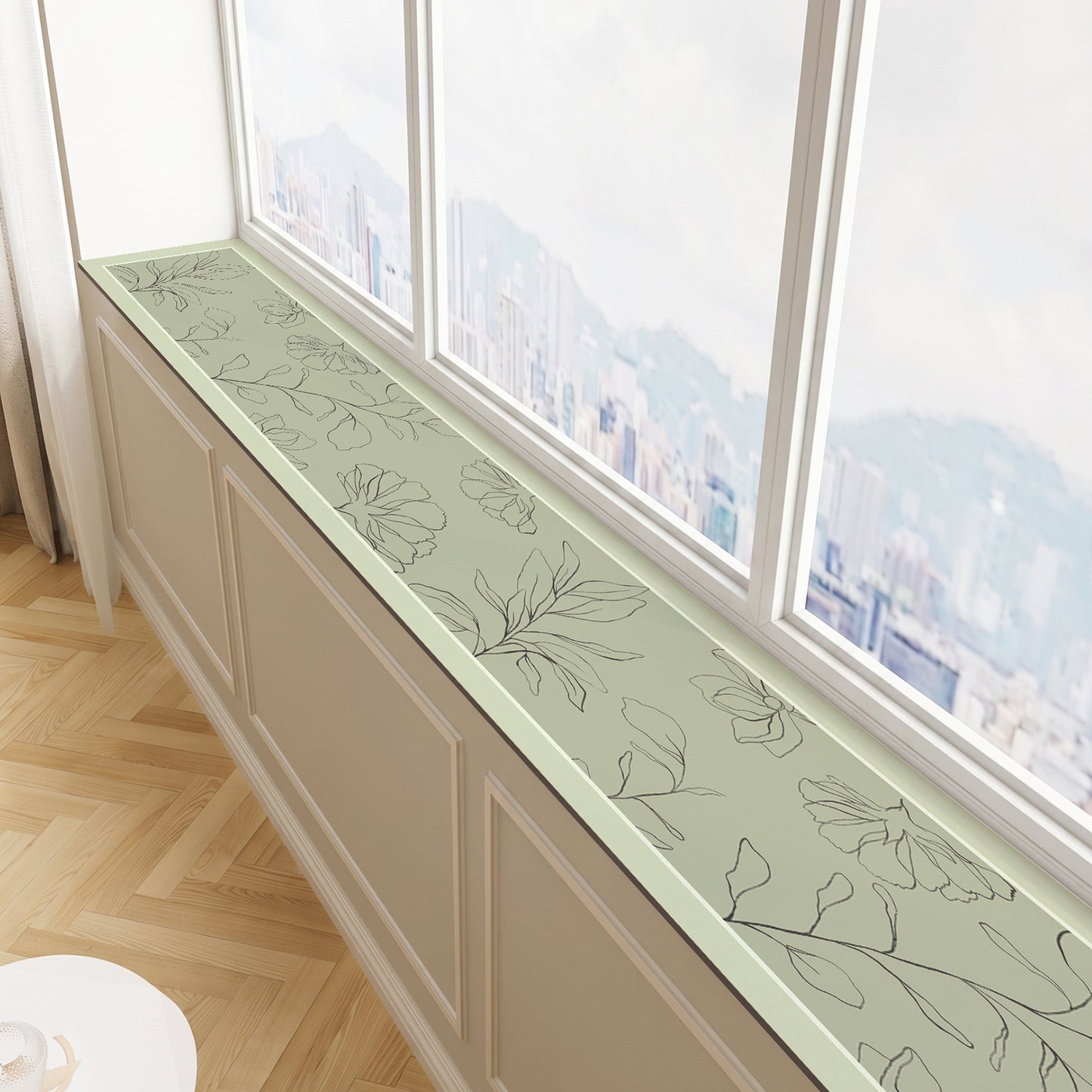 Blumenmuster dekorative Fensterbankmatte Brehn