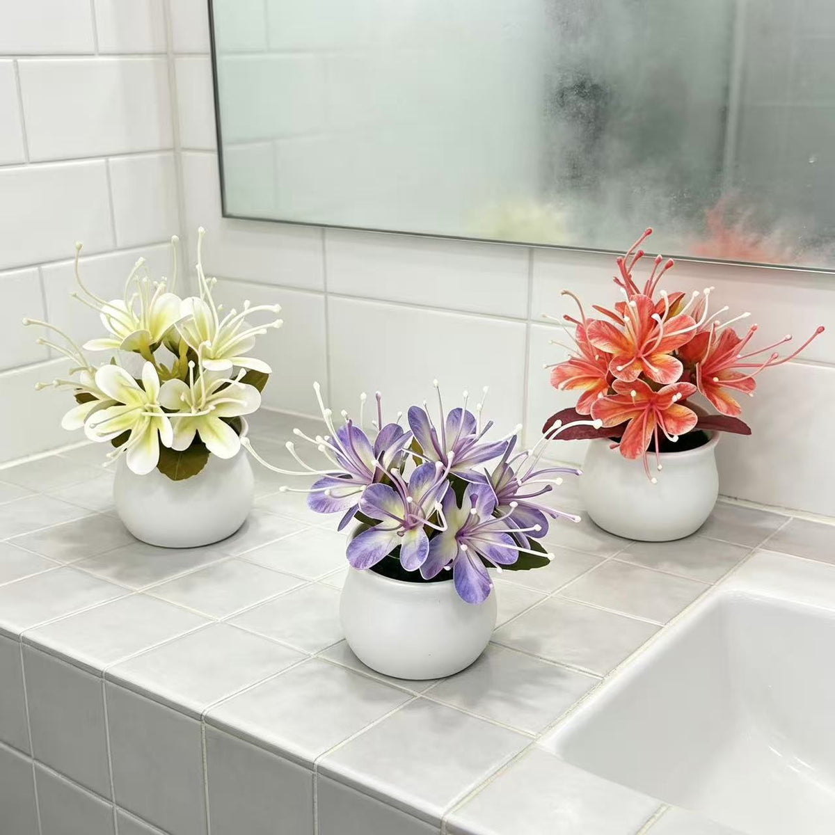 Künstliches Blumenzentrum für Tischdekoration Zuhause Deko Anzeige