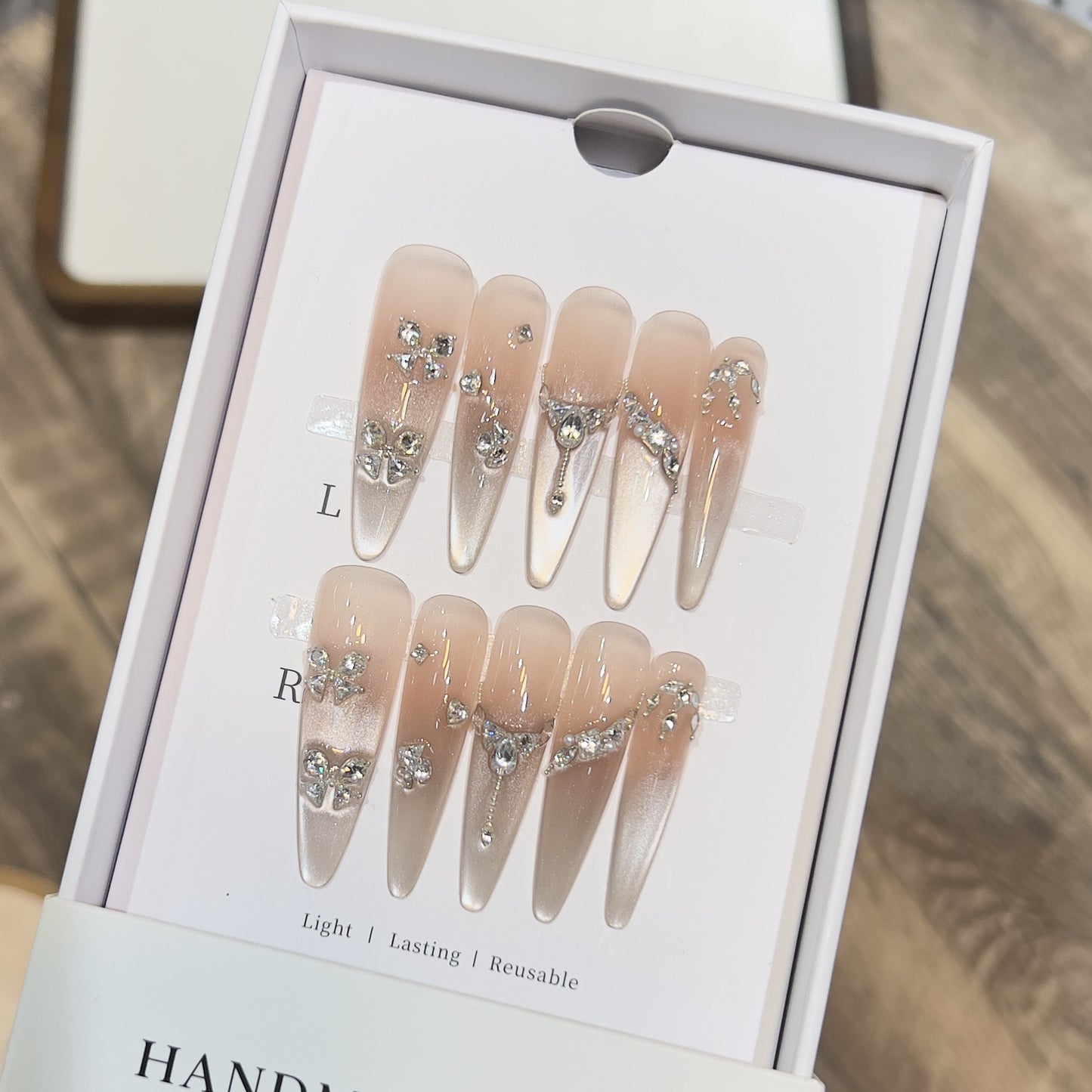 Wiederverwendbare Stiletto Nagelspitzen Brehn