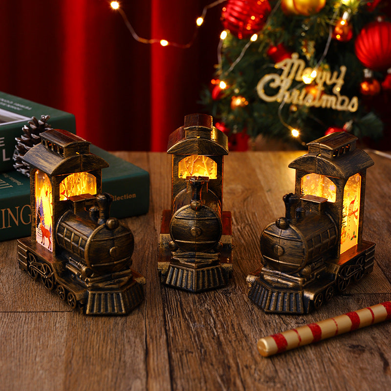 Nostalgische Weihnachtszug-Laterne Brehn