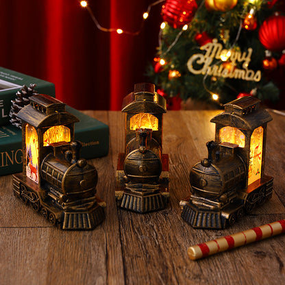 Nostalgische Weihnachtszug-Laterne Brehn