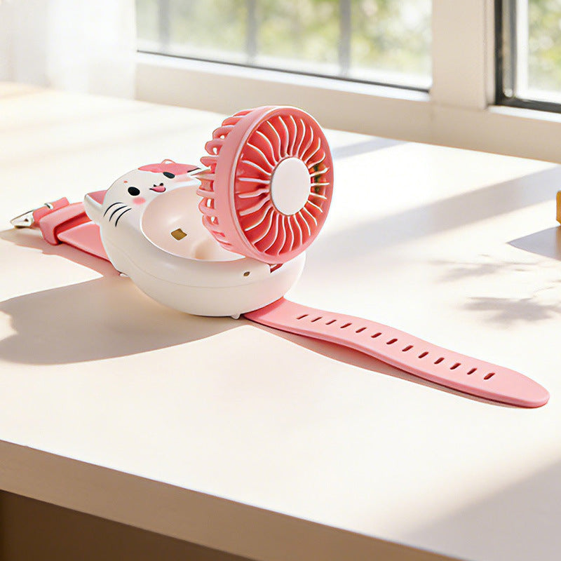 Unisex Tragbarer Handventilator im niedlichen Katzen-Design Brehn