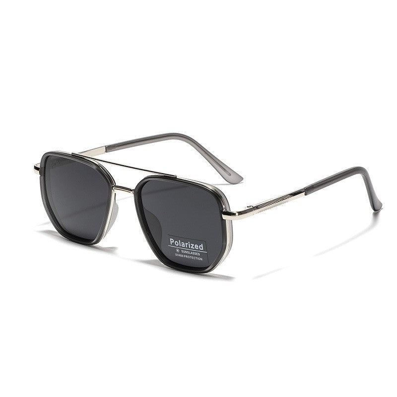 Damen Quadratische Sonnenbrille mit polarisierten Gläsern und elegantem Metallrahmen Brehn