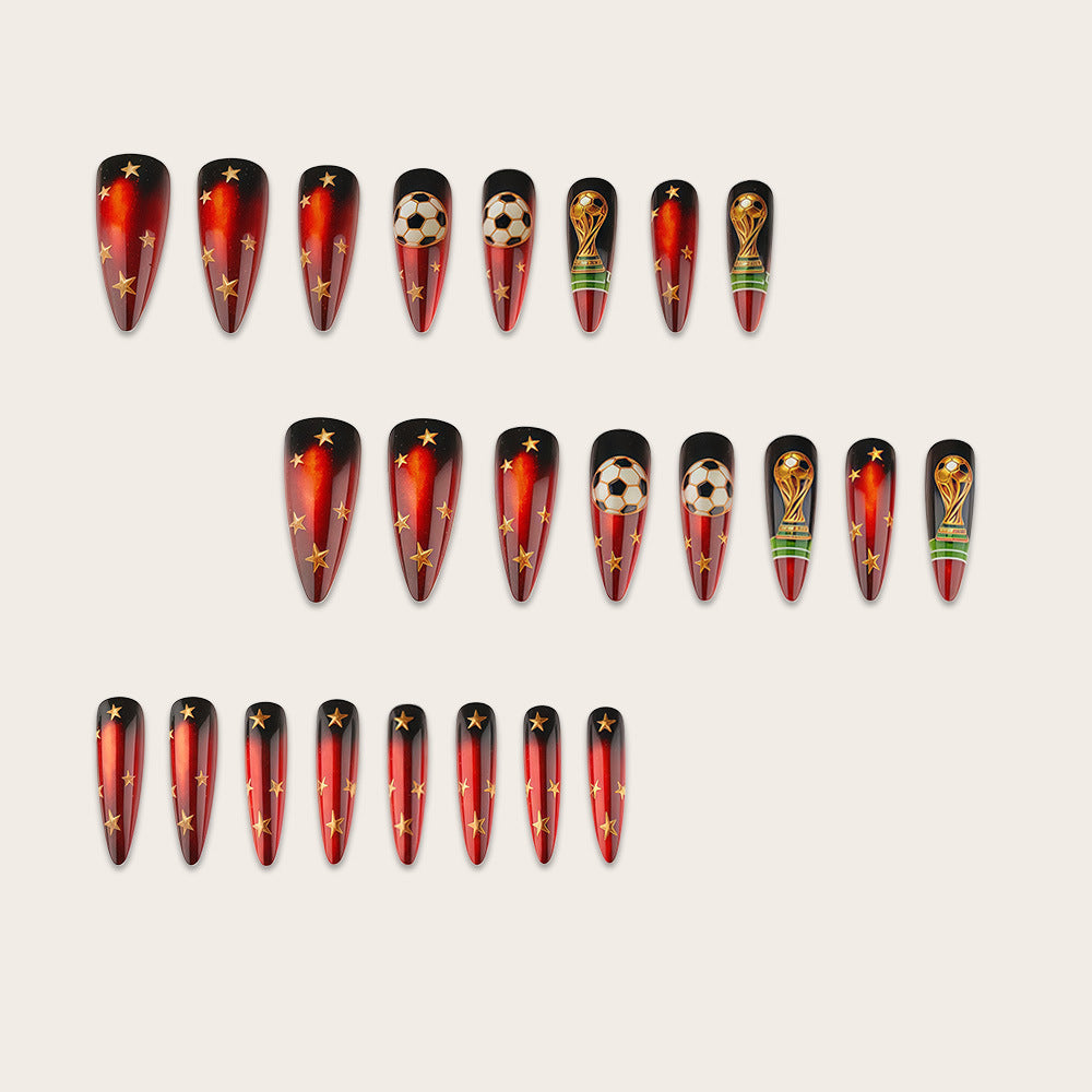 Fußball Inspirierte Nagelkunst Brehn