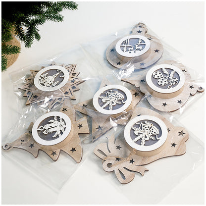 Dekorative Holz-Weihnachts ornament Brehn