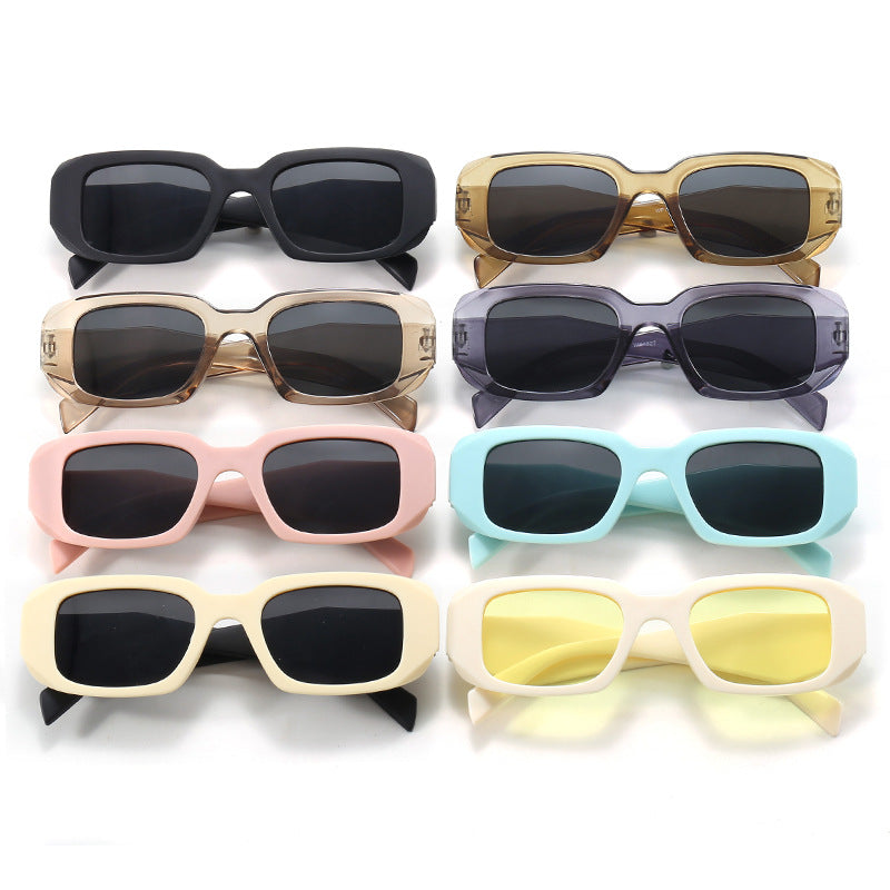 Damen modische oversized Sonnenbrille im angesagten Rechteck-Design Brehn
