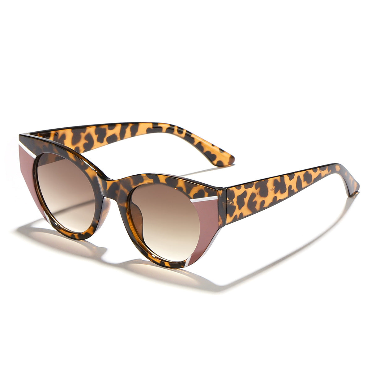 Damen modische Sonnenbrille mit einzigartigem Leoprint Brehn