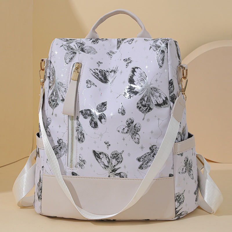 Stylische Schmetterlingsdruck Rucksack Brehn