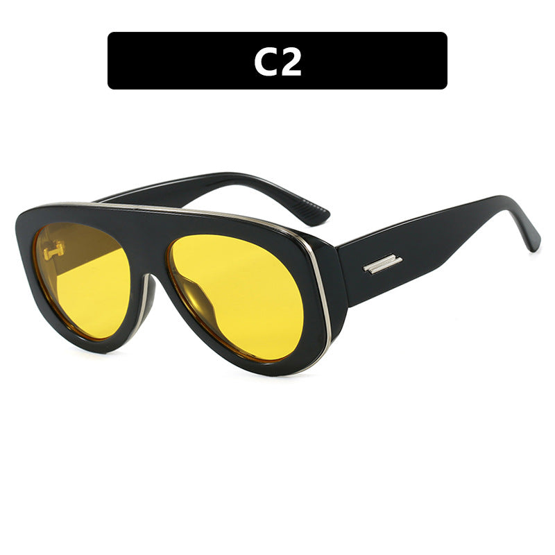 Damen extravagante Sonnenbrille im markanten Design Brehn