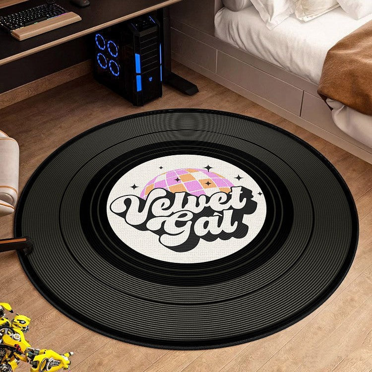 Vinyl-Schallplatten-Themen-Teppich