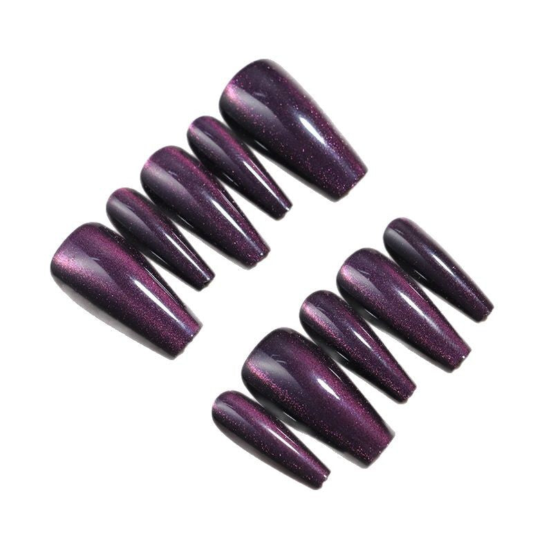 Glitzerndes Langes Stiletto Press-On Nagelset Brehn
