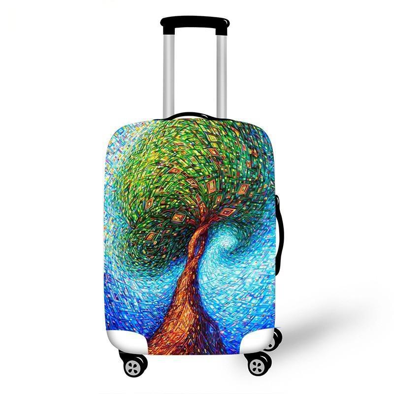 Damen Hartschalenreisekoffer mit vielfältigem Blumendesign Brehn
