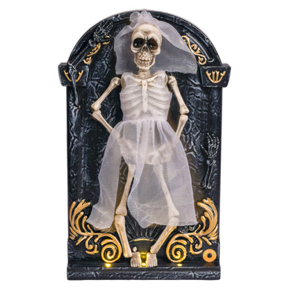 Dekorative Skelett Braut Figurine Brehn