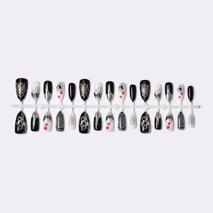 Gothic-Themen Press-On Nagelkunst