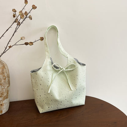 Stylische Canvas-Tote-Bag mit mehreren Taschen