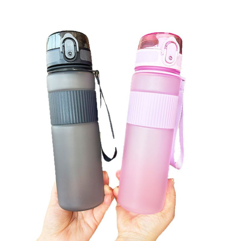 Damen praktische und auslaufsichere Trinkflasche mit integriertem Trageband Brehn