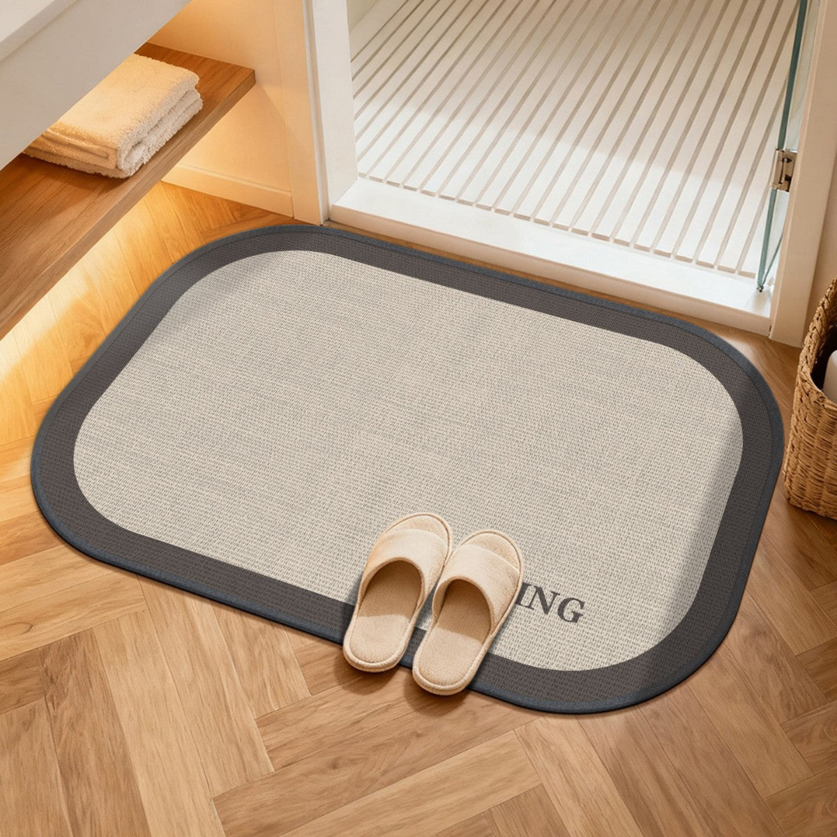 Komfort Wasserabweisende Badematte Brehn
