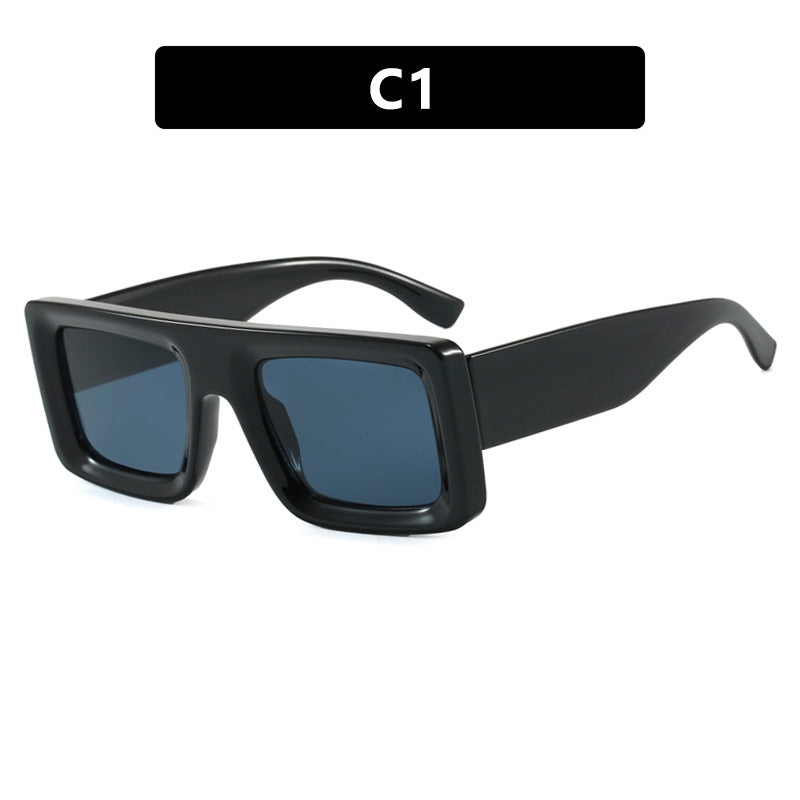 Damen modische quadratische Sonnenbrille mit robustem Rahmen und schützenden Gläsern Brehn