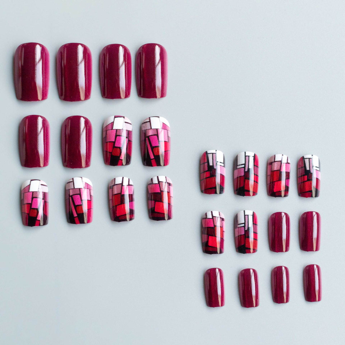 Künstlerisches Mosaik-Nagelkunst-Set