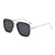 Damen modische quadratische Sonnenbrille mit metallischen Details Brehn