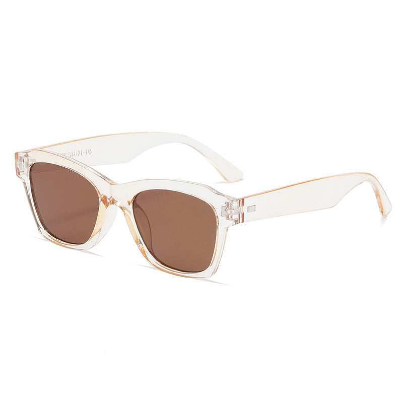 Damen modische Sonnenbrille mit transparentem Rahmen und hochwertigem UV-Schutz Brehn