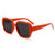 Damen modische quadratische Sonnenbrille mit breitem Rahmen Brehn
