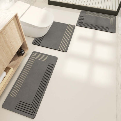 Modern Geometrische Badteppich Set