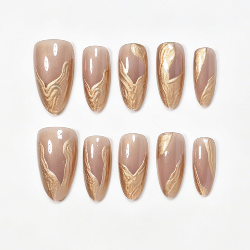 Premium Marmor Design Press-On Nagelset Brehn