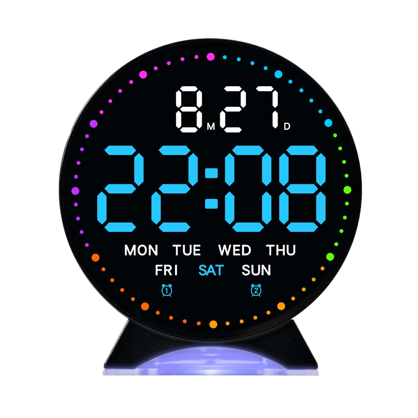 Digitaler Wecker mit Großer Led-Anzeige und Multifunktionalem Display Brehn
