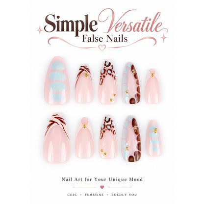 Glamouröse Stiletto Press-On Nail Art Set