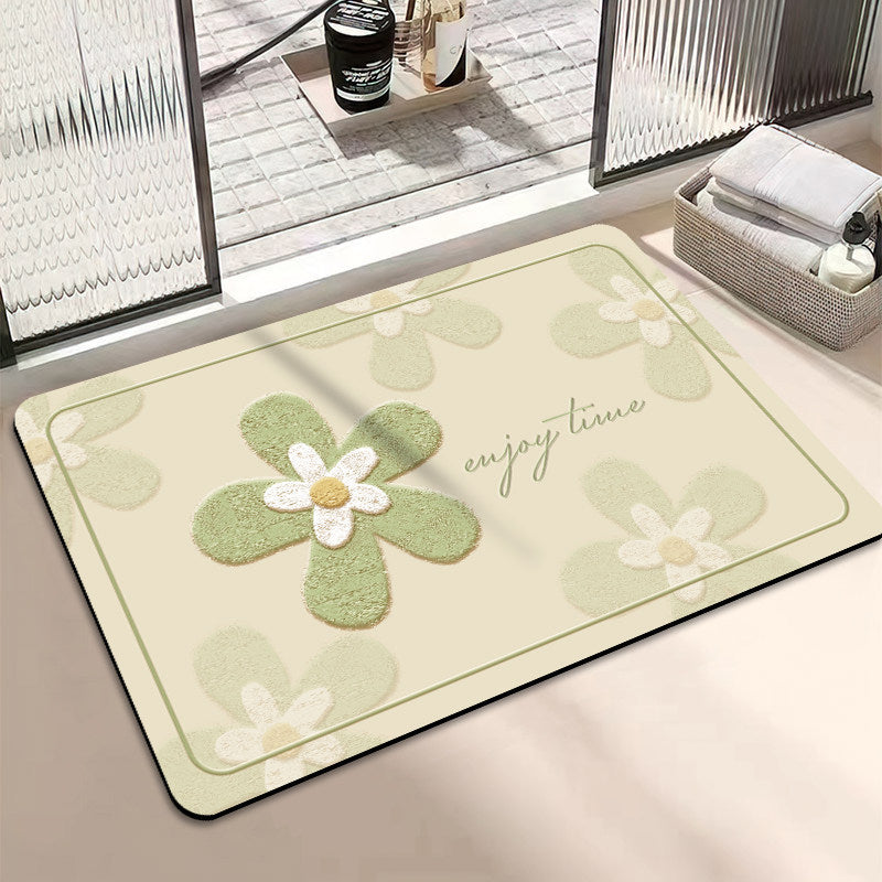 Chic inspirierendes florales Badematte
