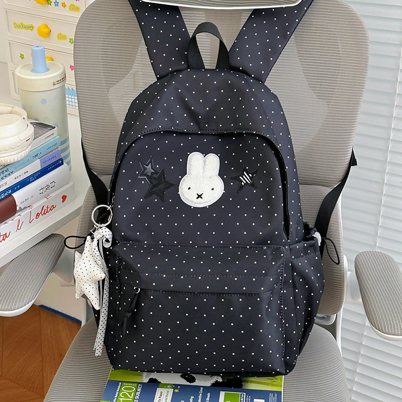 Süßer Plüsch Illustrierter Kaninchen Rucksack