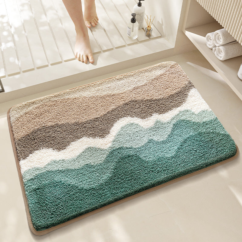 Blumen Design Memory Foam Badmatte Brehn