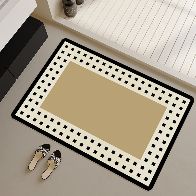 Stilvoller geometrisch gemusterter Badezimmerläufer Brehn