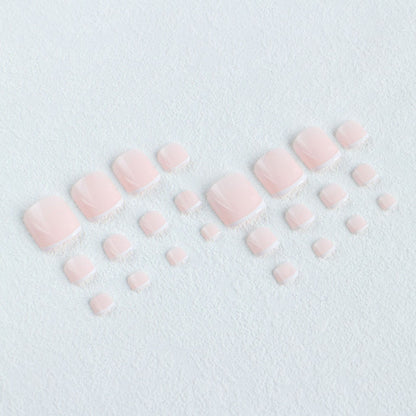 Elegante French Tip Pediküre
