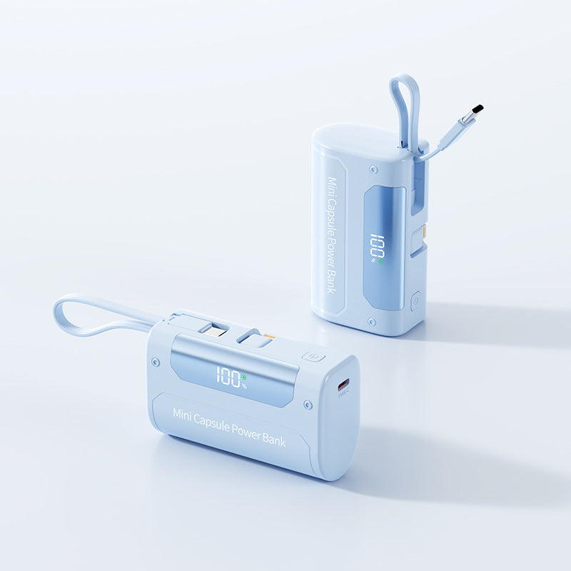 Kompakte Mini-Powerbank mit Digitaler LED-Anzeige Brehn