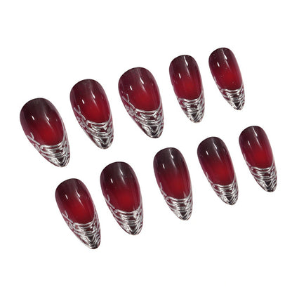 Kunstnägel Set mit eleganten Ombre- und Rosenmotiven Brehn