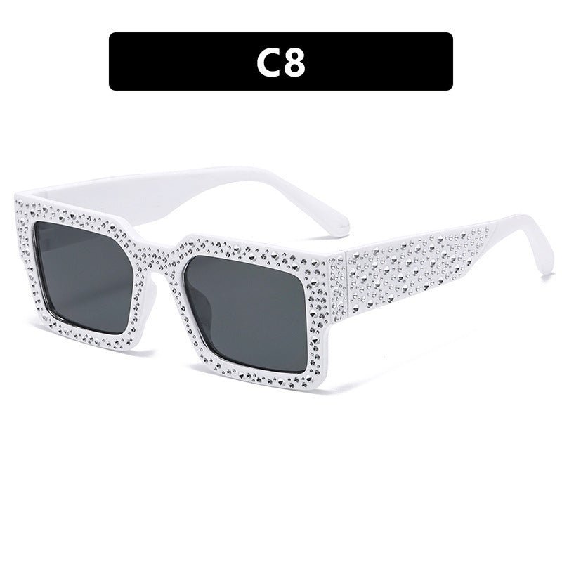 Damen extravagante Sonnenbrille mit funkelndem Akzent Brehn