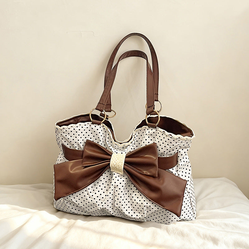 WoBow-Verzierte Pünktchen-Handtasche Brehn