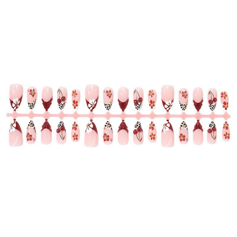 Floral Blossom Dekorative Press-On Nagelset