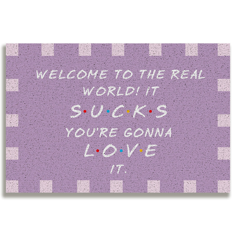 Verspielte Willkommen Fußmatte Brehn