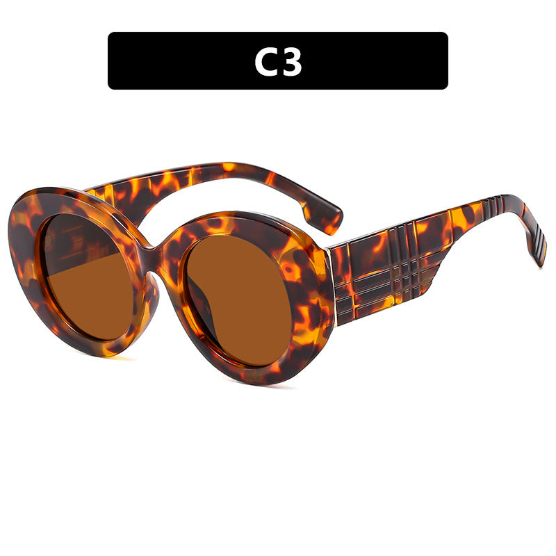 Damen extravagante Sonnenbrille mit kreativem Rahmendesign und schützendem UV-Filter Brehn