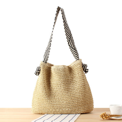 Boho-Style Shoppertasche Aus Natürlichem Geflecht Brehn