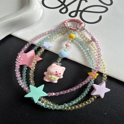 Verspielte Stern- und Tieranhänger-Lanyard Brehn
