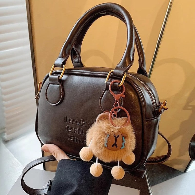 Schlanke strukturierte Mini-Schultertasche Brehn