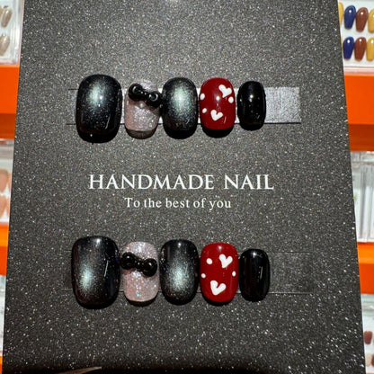 Künstlerisches Handgemachtes Press-On Nagelkunst Set