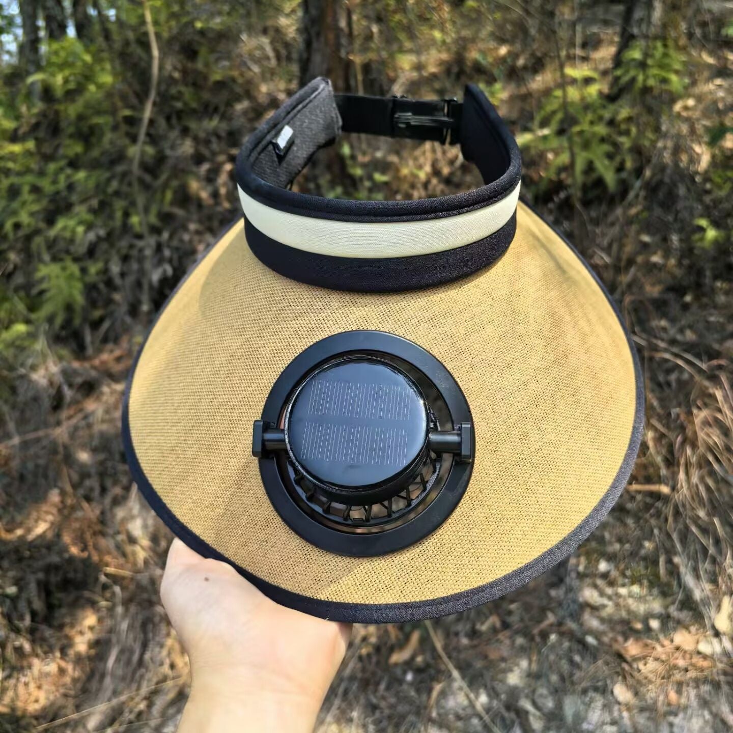 Sonnenschutzvisier mit solarbetriebenem Ventilator Brehn